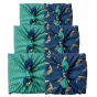 FabRap Double Sided Reusable Gift Wrap - Jade & Midnight Reindeer