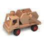 Fagus eco-friendly wooden skip truck vehicle toy on a white background