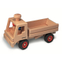 Fagus handmade wooden dumper truck vehicle toy on a white background