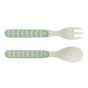 Fresk Dachshund Bamboo Fork & Spoon Set