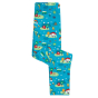 Frugi X Babipur Tobermory Camp Out Libby Printed children's leggings folded on a white background