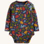 Woodland Body from the Frugi Super Special Body 3-Pack - Indigo Woodland on a plain background.