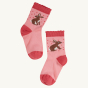 Frugi Little Socks 3-Pack - Rabbit. A pair of Rabbit motif socks on a plain background. 