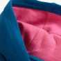 Hood lining material detail on the Frugi Switch Harriet Hoodie Dress - Be Kind To All Kind.