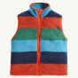Frugi Rambler 3 in 1 Coat - Paprika. Separated body warmer sectionon a plain background. 