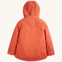 Back view of the Frugi Rambler 3 in 1 Coat - Paprika on a plain background.