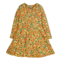Frugi childrens organic cotton sophia skater dress in the wild flowers print on a white background