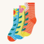 Frugi Rock My Socks 3-Pack - Echinacea