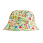 Frugi childrens organic cotton floral print allotment bucket hat on a white background