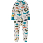 Frugi Lovely Museum Life Babygrow pictured on a plain white background 