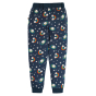 Back of the organic cotton Frugi kids soft jogging bottoms on a white background