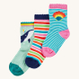 Frugi Little Socks 3-Pack - Whale