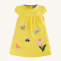Frugi Little Layla Dress - Banana / Echinacea