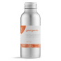 100ml plastic-free stainless steel bottle of Georganics orange flavoured oil pulling mouthwash on a white background