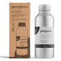 100ml bottle of Georganics vegan-friendly charcoal mouthwash on a white background next to its cardboard packaging