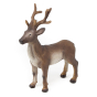 Green rubber toys deer figure on a white background