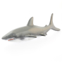 Green rubber toys natural rubber shark toy on a white background
