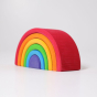 Grimm's Wooden Medium Rainbow side view on a grey background