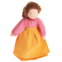 Grimm's Brown Haired Woman Doll pictured on a plain background