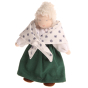 Grimm's grandmother doll pictured on a plain background 
