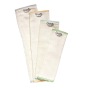 Grovia organic prefold nappy cloths laid out in a fan on a white background