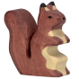 Holztiger brown squirrel pictured on  aplain background 