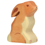 Holztiger sitting hare wooden toy figure 