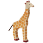 Holztiger Wooden Giraffe Toy pictured on a plain background 