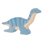 Holztiger eco-friendly wooden Plesioaurus toy on a white background