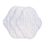 3 pack of imse vimse reusable panty liner period pants in the denim stripes colour on a white background