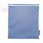 Imse Vimse medium size period pad wet bag in the denim colour on a white background