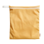 Imse Vimse medium period pad wash bag in the yellow colour on a white background