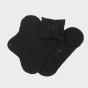 Imse Cotton Flannel Panty Liners 3 Pack - Black