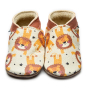 Inch Blue Leather Baby Shoes - Roar