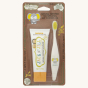 Jack N' Jill Tooth Buddy Pack - Banana Toothpaste & Ellie Brush pictured on a plain background 