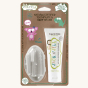 Jack N' Jill Tooth Buddy Pack - Flavour-Free Toothpaste & Silicone Finger Brush pictured on a plain background