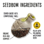 Image showing Kaboom Seedbom ingredients. White background