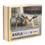 Kapla handmade wooden blocks 75 piece spider case on a white background