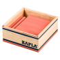 Kapla eco-friendly rose pink building blocks in their box on a white background