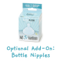 Klean Kanteen optional baby bottle nipples accessory on a white background