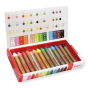 Kitpas 12 pack of non-toxic rice bran wax crayons in their box on a white background