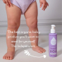 Infographic of a baby stood next to a bottle of Kokoso coconut baby lotion with text reading "'The best organic baby product you'll want to steal for yourself' The Independent"