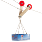 Kraul rope runner cable car wooden toy.