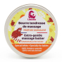 Lamazuna Extra Gentle Baby Massage Butter in tin pictured on a plain white background 