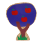 Lanka Kade Babipur handmade apple tree toy on a white background