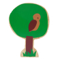 Lanka Kade Babipur brown owl tree toy on a white background
