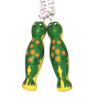 Lanka Kade Wooden Skipping Rope with a green Frog design on the handles