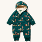 LGR Around The Campfire Sherpa Fleece Snowsuit with the hood upright against a plain background.