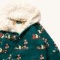 Pattern and hood lining detail on the LGR Around The Campfire Sherpa Fleece Snowsuit.