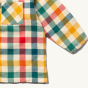 Pocket, cuff and pattern detail on the LGR Rainbow Check Out & About Shirt.